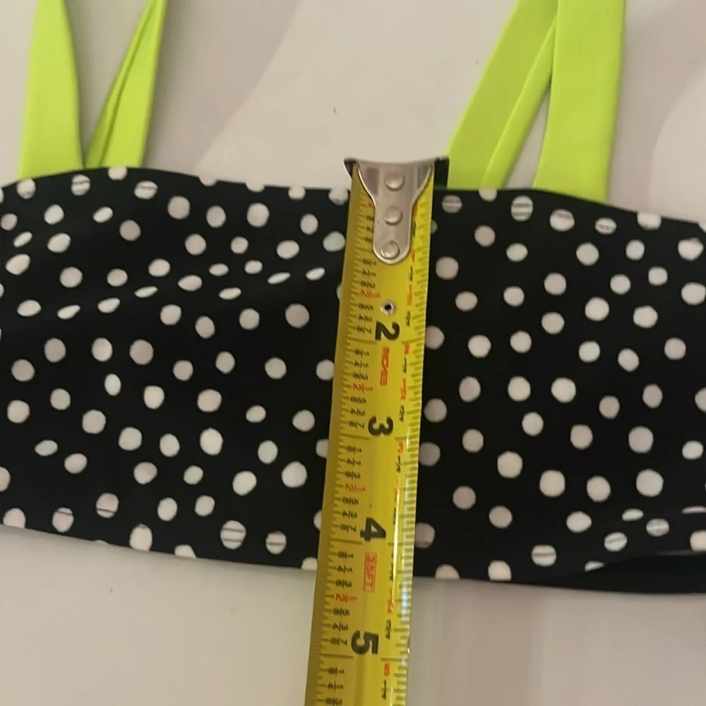 New Cat & Jack Girl’s Bikini Top Black Polka Dot Size 6/6X NWT